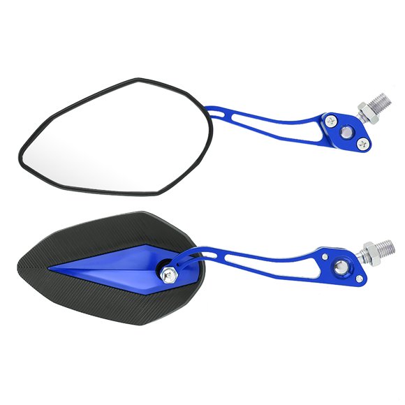 Rétroviseurs de Moto, Rétroviseurs Latéraux Antireflet avec Boulon de 8 mm et 10 mm, Rétroviseurs Latéraux Universels Réglables pour Moto Trottinette Motocyclette