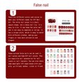 thumbnail image 3 of ziyahi False Nail Wearable Perfect Matching Simple to Wear No Irritating Odor Fake Fingernail Breathable Press Type Adjustable Paster Type 16 Type 8 F741 1Set, 3 of 6