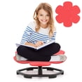 thumbnail image 1 of Costway Chaise Pivotante Sensorielle pour Enfants avec Base en Métal Antidérapante pour Enfants Autistes Intérieur Extérieur Pétale Rouge, 1 of 10
