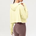 thumbnail image 3 of RXIRUCGD T-shirt de Mode pour Femme Blouse à Manches Longues Col Rond Hauts Décontractés Chandail, Jaune, Taille : S, 3 of 8