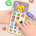 thumbnail image 1 of Clearance! JMYHOAM Smart Phone Toy Play Cell Phone Recharable Mobile Cellphone With LED Educational Machine For Baby Kids Birthday Gifts, 1 of 9