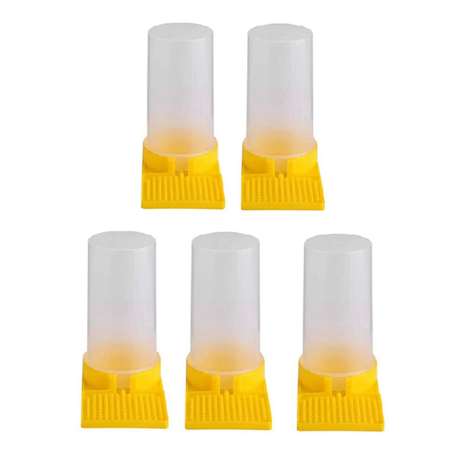 Bee Feeder, Hive Beekeeping Water Dispenser, Bee Hive Entrance Feeder, Beekeeping Tools (5-Pack)
