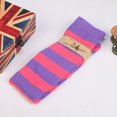 thumbnail image 2 of Womens Sheer Striped Thigh High Stockings Plus Size Over The Knee Socks, 2 of 5