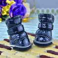 thumbnail image 5 of 4 Pièces Antidérapant Chien Mesh Boots Réfléchissant Chiot Chaussures Respirant Doux Semelle Chien Protecteurs de Pattes Réglables Anti-Dérapant Bottes d'Animaux de Compagnie en Plein Air pour les Petits et Moyens Animaux, 5 of 5