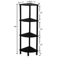 thumbnail image 4 of Étagère d'Angle à 4 Niveaux Rangement Assemblage Facile, 4 of 4