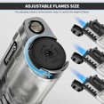 thumbnail image 4 of SAMNIU 2 Pack of Torch Lighter, Triple Jet Flames, Visible Gas Tank, Butane Gas Refillable, Windproof Pocket Lighters for Candle, Men’s Gift (Gas not Included), 4 of 7