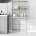 thumbnail image 1 of Yiwa Commercial Stainless Steel Overshelf, 2 Tier Adjustable Shelf for Work Table, 360 lb Capacity for Kitchen, Garage, 1 of 6