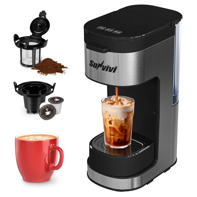 SUNVIVIPRO Cafetière à Portion Individuelle : 3-
