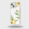 thumbnail image 1 of Caseco Mag-Safe iPhone 15 Yellow Wildflower Clear Case, 1 of 5