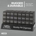 thumbnail image 4 of MEDca Monthly Pill Organizer - 4 Times Daily, 32 Large Pill Cases, 4 of 9