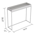 thumbnail image 4 of Safdie & Co. Console Table 35L Dark Grey Sunken Tray, 4 of 4