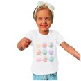 thumbnail image 2 of Penkiiy T-Shirts de Pâques pour Enfants Tout-Petits Garçons Filles Mode Pâques Oeufs de Pâques Imprimé Col Rond Imprimé Manche Courte Haut 7 Ans Blanc, 2 of 4