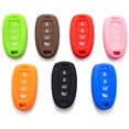 thumbnail image 1 of LIGHTKOREA 4 Button Silicone fob Remote Smart Key Case Protector Cover Accessories Compatible with Hyundai 2018 2019, 1 of 5