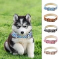 thumbnail image 3 of WIFKLSIIPG Cat Collar Pet Collar Light Ring Reflective Cat Instagram Wind Leather Check Dog Collar, 3 of 3