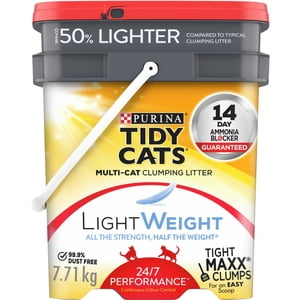 PU-RINA Chats en peluche LightWeight 24/7 Performance Multi-Cat, Cat Litter