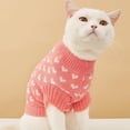 thumbnail image 4 of Kcodviy Valentine's Day Dog Cat Sweater Dog Cat Valentines Day Clothes for Cat Pet Clothes Rack Dog Valentines Outfit Knitted Dog Cat Sweaters for Small Medium Large Dogs Pet Red Xs S M L Xl Xxl, 4 of 8