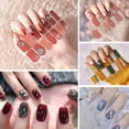 thumbnail image 2 of 1Set Gel Nail Stickers Full Nail Wraps Semi Cured Gel Nail Polish Strips Glit UK, 2 of 9