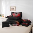 thumbnail image 4 of Erosebridal Abstract Butterfly Bedding Sets Full Size, Geometry Lines Comforter Sets with Sheets, Reversible 7pcs, 4 of 5