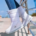 thumbnail image 4 of Kcodviy Women's Winter Solid Color Womens Snow Boots Thick Soled and Fleece Snow Boots Womens Size 9 Protective Snow Boots Slip Snow Boots for Women on Boots, 4 of 7