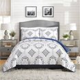 thumbnail image 1 of Modern Heirloom Collection A069019NYNDS Chambers Quilt Set, Navy - Full & Queen Size - 3 Piece, 1 of 1