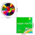 thumbnail image 3 of Kids Finger Painting Kit With 40 Page Drawing Book Non Toxic Paints For Creative Art Gift, 3 of 9