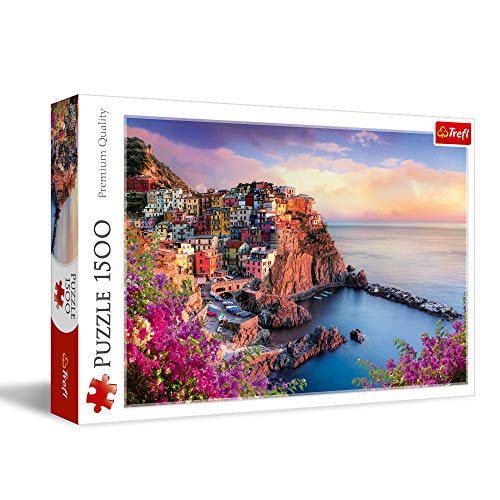 Trefl 1500 Piece Jigsaw Puzzles, View of Manarola, Italy