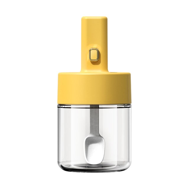 Birdeem Pot d'Assaisonnement Combinaison Ensemble de Boîtes d'Assaisonnement Ménager Pot d'Assaisonnement en Verre Rétractable Salière Scellée Boîte d'Assaisonnement Étanche à l'Humidité