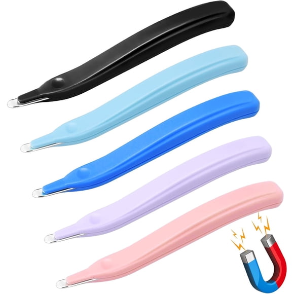 5 Pack Magnetic Staple Remover Tools, Staple Puller Remover 5 Colors