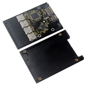2.5 1 cm 4 TF à SATA , Auto-Fabriqué SSD Solid State Drive, pour Micro-SD à SATA Groupe RAID Carte