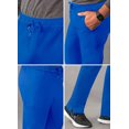thumbnail image 4 of Adar Addition Scrubs for Men - Slim Leg Cargo Drawstring Scrub Pants - A6106 - Royal Blue - M, 4 of 8