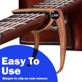 thumbnail image 4 of MesaSe Wood Color Trigger Capo for Acoustic  Electric and Classical Guitars, 4 of 6