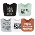thumbnail image 4 of The Peanutshell Terry Feeding Baby Boy Bibs, 10 Pack, Dino, 4 of 5