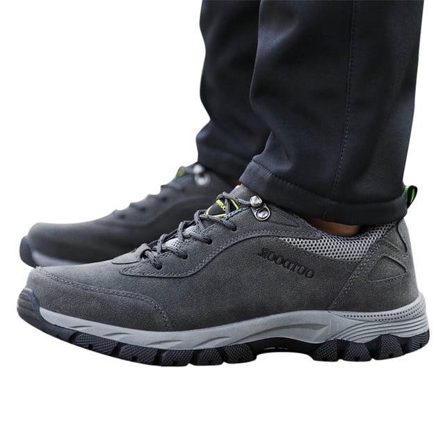Dakaela Chaussures de Randonnée Basses pour Homme Imperméables Antidérapantes Espadrilles de Course pour Sentier Camping Gris 8