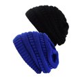 thumbnail image 1 of Tuque Tricotée pour Femmes (Lot de 2), Noir/royal, 1 of 1