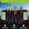 thumbnail image 4 of EDTara Large Oval Raised Planter Beds, 2-Pack Metal Garden Boxes With Open-Ended Base for Growing Vegetables and Flowers, 4 of 9