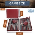 thumbnail image 4 of WE Games Magnetic Backgammon Set with Leatherette Case - Travel Size, 4 of 11