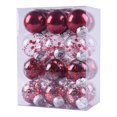 thumbnail image 2 of 24Pcs Christmas Tree Ornament Pendant Party Supplies Tree Hanging Plastic Ball, 2 of 2