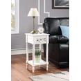 thumbnail image 2 of Convenience Concepts French Country Khloe Deluxe Accent Table in White Wood, 2 of 6