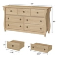 thumbnail image 3 of GloryStar Commode à 7 Tiroirs pour Chambre, Commode à Tiroirs de 54 Pouces de Large avec Rangement Autoportante, Coffre de Rangement en Bois pour Garde-Robe pour Salon, Chambre, Entrée, 3 of 7