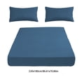 thumbnail image 3 of Qiopertar Fitted Sheet, Non-Slip Double Bed Fitted Sheet with All-Inclusive Elastic Pocket, Soft Fiber Bed Cover for Mattress Protection, 3 of 6