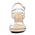 thumbnail image 2 of BLISSFUL STEP Women's Open Toe Slingback Chunky Heel Ankle Strap Sandals, 2 of 7