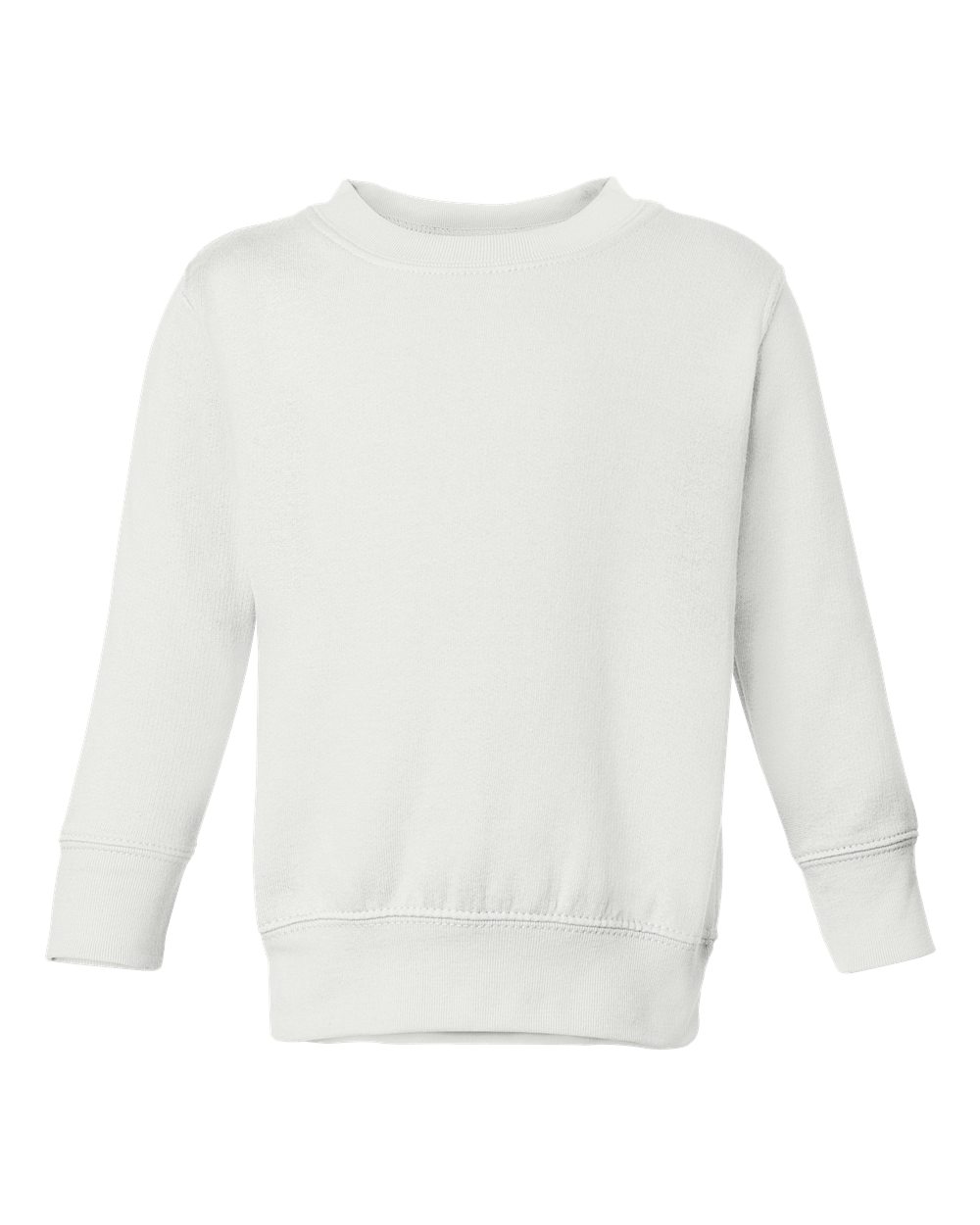 Rabbit Skins Toddler Fleece Crewneck Sweatshirt, 56, White
