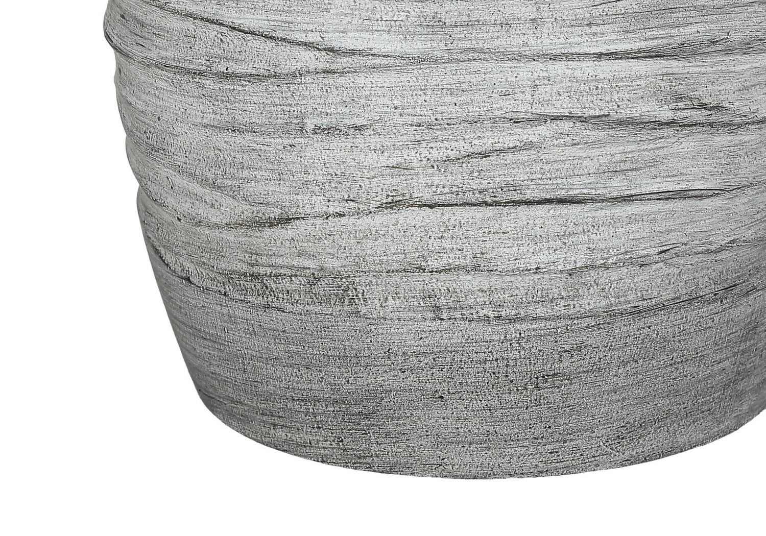 Monarch Specialties Luminaire, 27"h, Lampe De Table, Résine Grise, Teinte Ivoire / Crème, Moderne