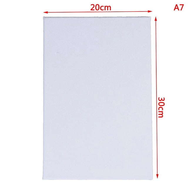 2PCS Blank White Mini Small Stretched Artist Canvas Art Board Oil Paint Board