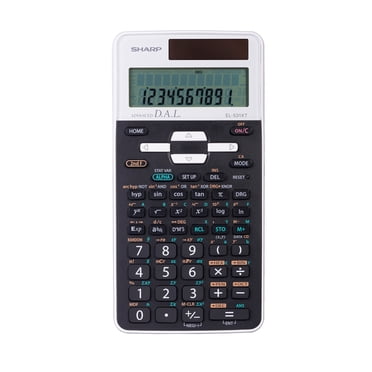 Sharp EL531XTWH Scientific Calculator for High School & College Use, 273 Functions, 10-Digit Display, D.A.L. Input, 2 Modes, Statistics & Memory Functions