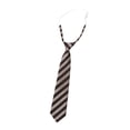 thumbnail image 1 of Boys Girls Solid Color Tie Pre-Tied Adjustable Kids Necktie For Wedding School Graduation Brown D, 1 of 3