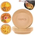 thumbnail image 1 of Air Fryer Disposable Paper Liner, Non-Stick Disposable Air Fryer Liners, Baking Paper for Air Fryer Oil-Proof, Water-Proof for Baking Roasting Microwave 100pcs, 1 of 6