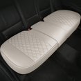 thumbnail image 2 of S SERENABLE PU Leather Front Rear Car Seat Cover Cushion Pad, Anti-slip & Full Wrapping Edge Grey Rear, 2 of 4
