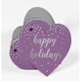 thumbnail image 3 of Inkdotpot 100 Pack Real Silver Foil Paper Tag Happy Holiday Favor Hang Tag, 3 of 6
