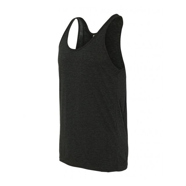 Unisex Jersey Tank - Charcoal-Black Tri-Blend - Medium